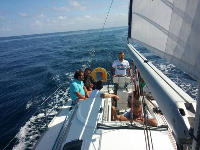 Desde el interior del barco